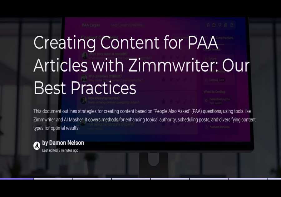 Which is Better? PAA or Topical Authority Prompting in Zimmwriter Bulk-WritingArticles